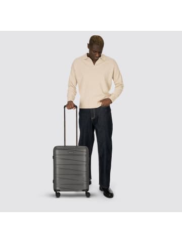 Redolz Essentials 10 CABIN 4 Rollen Kabinentrolley 55 cm in grey-metallic 2