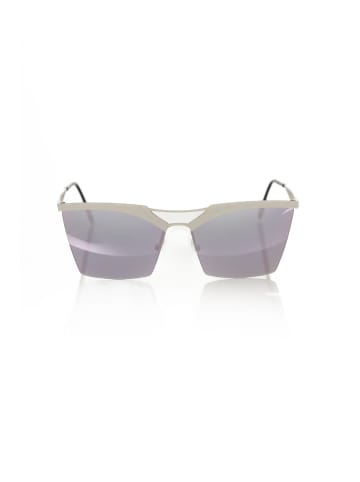 Frankie Morello Silber Metallic Damen Sonnenbrille