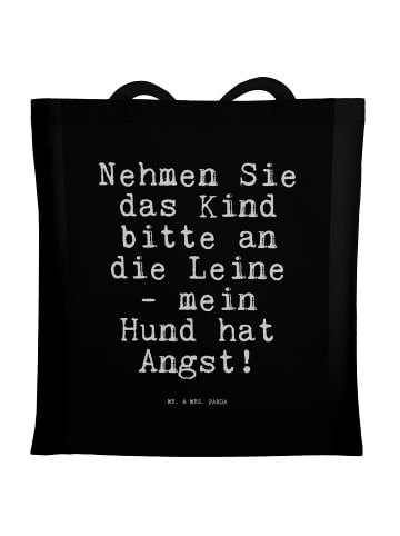 Mr. & Mrs. Panda Tragetasche Nehmen Sie das Kind... mit Spruch in Schwarz