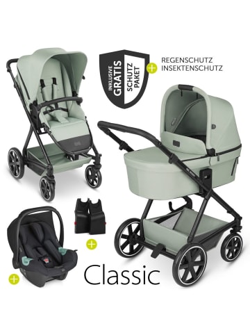 ABC-Design 3in1 Kinderwagen-Set Vicon 4 - inkl. Babywanne, in gruen,schwarz
