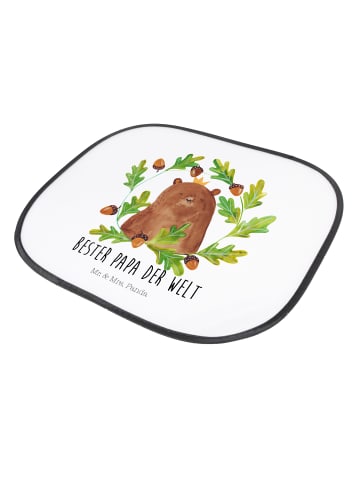 Mr. & Mrs. Panda Sonnenschutz für Autoscheiben Bär König mit Spruch in Weiß