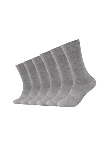 Skechers Socken 6er Pack mesh ventilation in hellgrau melange
