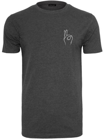 Mister Tee T-Shirt "Easy Sign Tee" in Grau