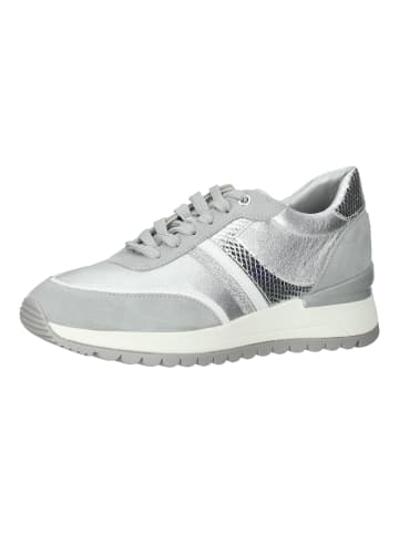 Geox Sneaker in Hellgrau/Silber