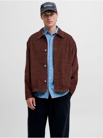 Jack & Jones Overshirt in Deep Mahogany