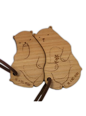 Mr. & Mrs. Panda Partner Schlüsselanhänger Bären Paar ohne Spruch in Braun