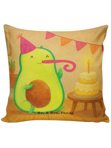Mr. & Mrs. Panda Dekokissen Sofa Avocado Geburtstag Design ohne ... in Weiß