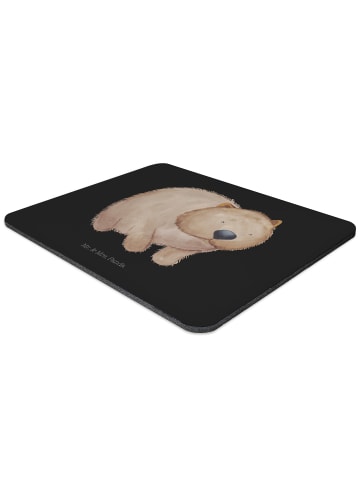 Mr. & Mrs. Panda Mauspad Wombat ohne Spruch in Schwarz