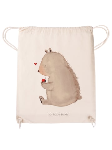 Mr. & Mrs. Panda Sportbeutel Bär Marienkäfer ohne Spruch in Creme