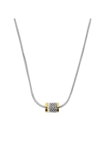 Tom Tailor Kette mit Anhänger Edelstahl, IP gold in silber