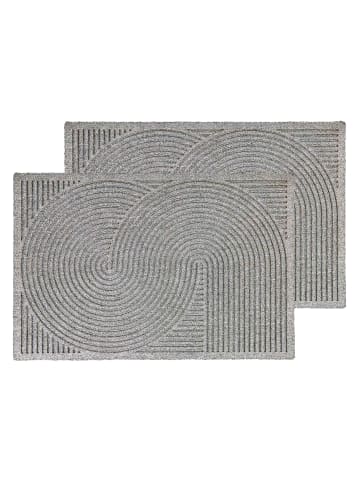 Astra Fußmatte für Innen und Außen GRAPHIC DELUXE 2ER SET 2 in Silber