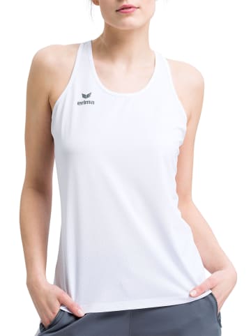 erima Damen Squad Tanktop in weiss/slate grey/bio lime