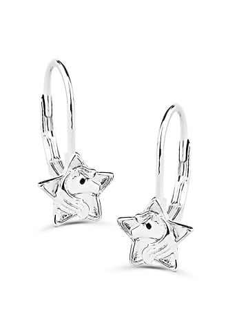 schmuck23 Silber Ohrringe 925 Pferd 1,0 cm x 1,0 cm