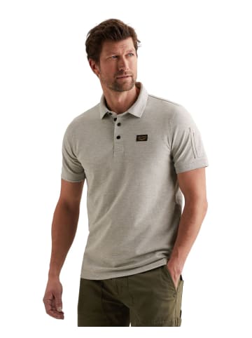 PME Legend Poloshirt SHORT SLEEVE POLO AMERICAN CLASSIC in Grau