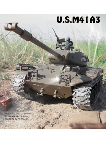 Es-Toys RC Panzer M41 A3 Walker Bulldog in braun