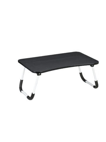 relaxdays Laptoptisch in Schwarz - (B)63 x (H)26 x (T)40 cm