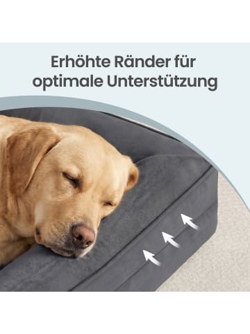 Feandrea Hundebett Blomfy in Dunkelgrau - (B)112 x (H)17 x (T)81 cm