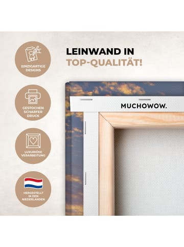 MuchoWow Leinwand bilder Sonnenuntergang Meer (BxH)
