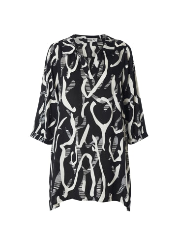 Studio Tunika Mit 7/8-Ärmel SEbru Tunic in Black/White patterns