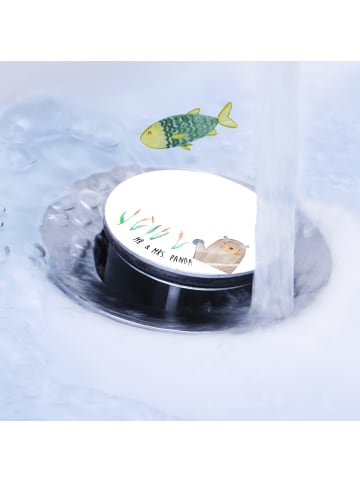 Mr. & Mrs. Panda Stöpsel Waschbecken Otter Stein ohne Spruch in Weiß