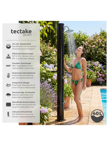 tectake Solardusche - umweltfreundliche 40-l-tank