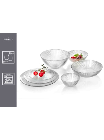Ritzenhoff & Breker 6er Set Servierteller Unico ø 31 cm in transparent