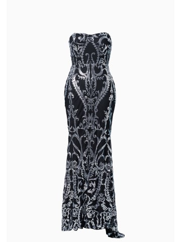 Moda Minx Abendkleid ALEXIS LONG SEQUIN in Black/Silver