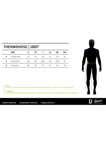 Brandit Cargohose "Thermo Pants" in Grün