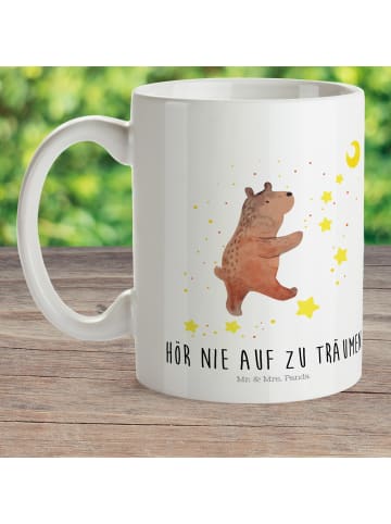 Mr. & Mrs. Panda Tasse Bär Träume mit Spruch in Weiß