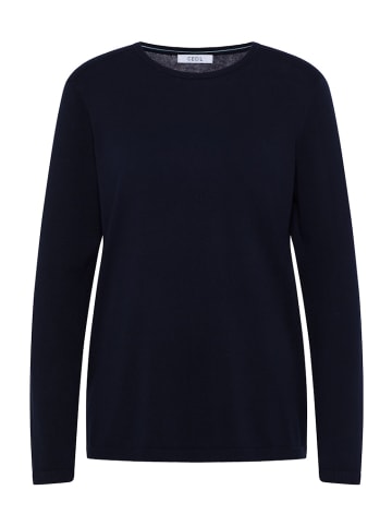 Cecil Basic Pullover in Blau