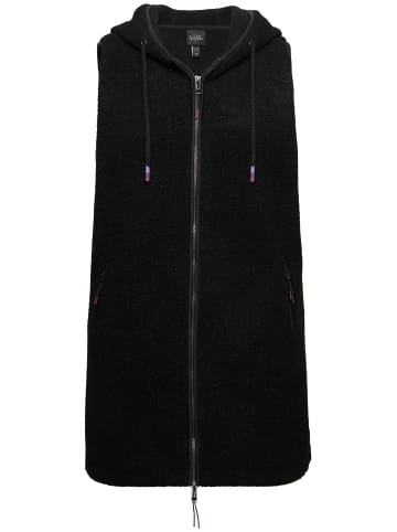 Ulla Popken Long-Weste in schwarz