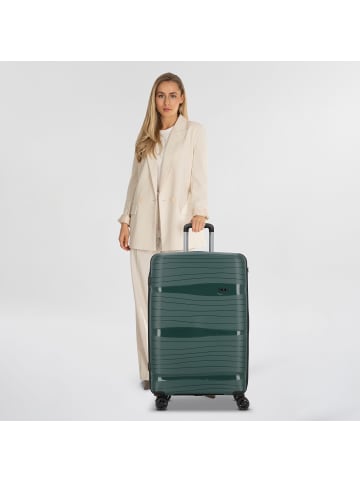 D&N Travel Line 4300 4 Rollen Trolley L 78 cm in dark green