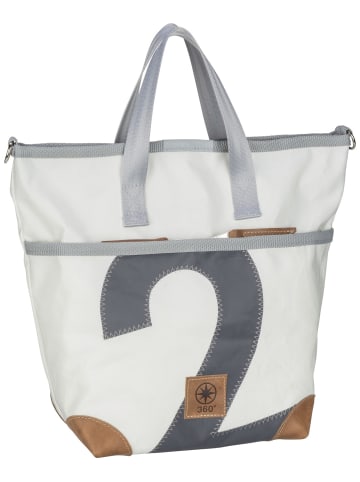 360 grad Handtasche Deern Mini in Weiß/Grau