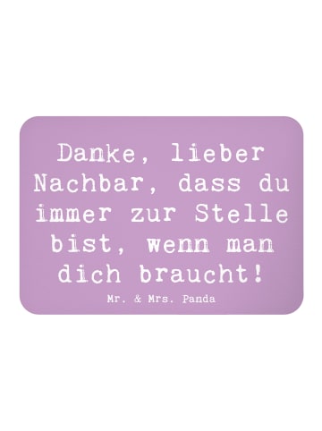 Mr. & Mrs. Panda magnet Spruch Danke Nachbar mit Spruch in Lavendeltraum