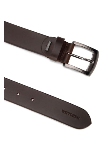 Wittchen Leather belt in Dark brown