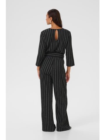 Kaffe Overall KAkatrine Regular fit in Black/White Stripe