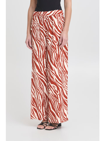 ICHI Hose IHYARDEEN Loose fit in Fired Brick Animal