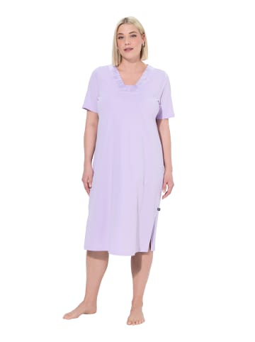Ulla Popken Nachthemd in zartes lavendel