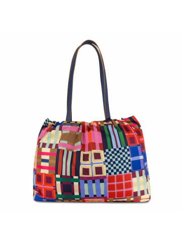 Oilily Tartan Tape Skar Shopper Tasche 36 cm in wedgewood
