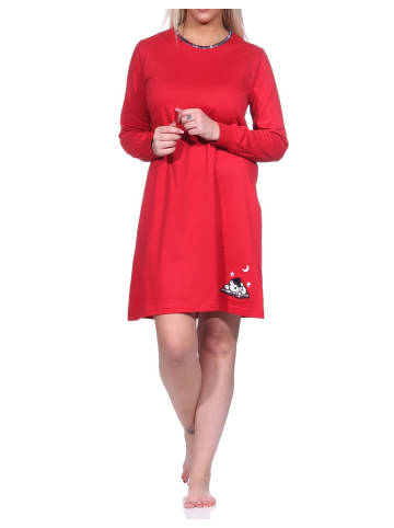 NORMANN Nachthemd   - 76220 in rot