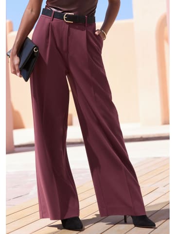 LASCANA Anzughose in bordeaux