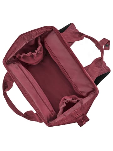 Reisenthel travelling allrounder R - Rucksack 40 cm (leo vanilla) in twist maroon