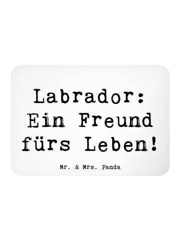 Mr. & Mrs. Panda Magnet für Pinnwand Spruch Labrador Freund mit ... in Weiß