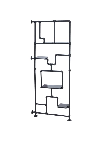 MCW Raumteiler mit Regal P10, Schwarz