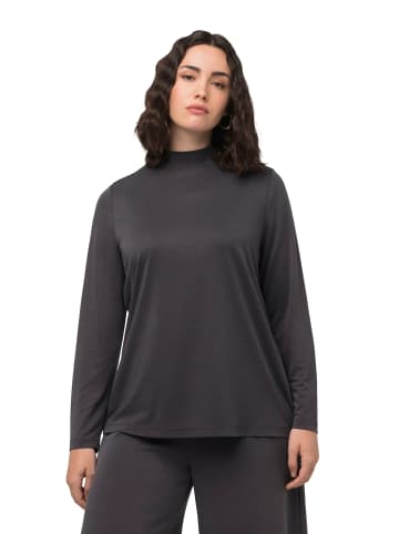 Ulla Popken Longsleeve in asphaltgrau