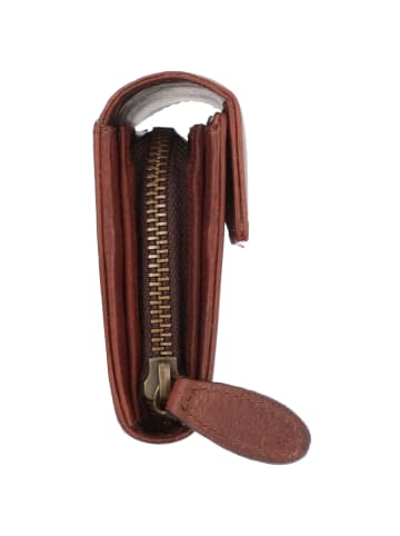 mano Don Leon Geldbörse Leder 18,5 cm mittelbraun