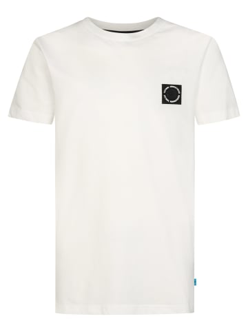 Petrol Industries Locker geschnittenes Baumwoll-T-Shirt millpath in Weiß