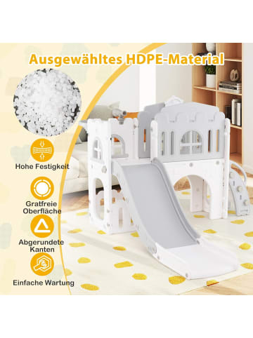 COSTWAY Kinder Rutsche in Grau