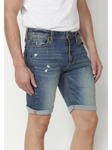 KOROSHI Bermuda Cowboy Strecth Regular Fit in blau