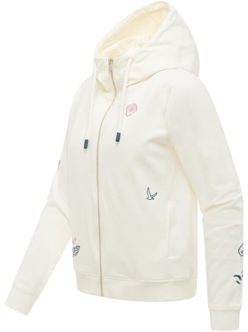 ragwear Sweatjacke Parya Embro in Ivory